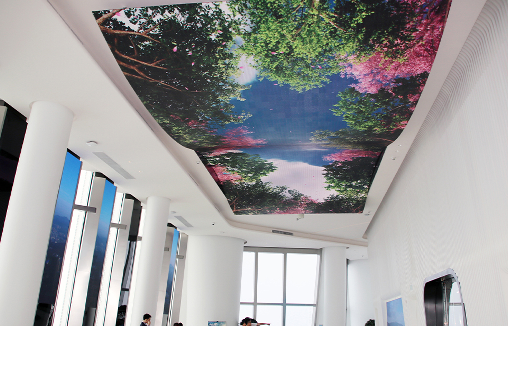 中(zhōng)國平安大(dà)廈曲面天幕屏  CV4  面積60平